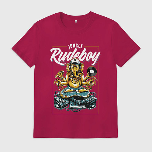 Мужская футболка Rudeboy / Маджента – фото 1