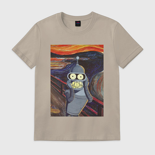 Мужская футболка БЕНДЕР КРИК BENDER / Миндальный – фото 1