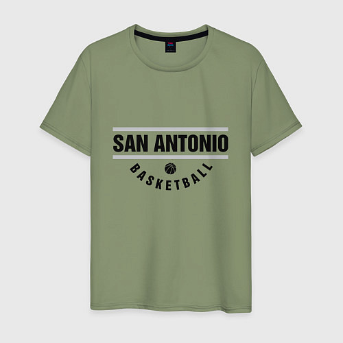 Мужская футболка San Antonio Basketball / Авокадо – фото 1