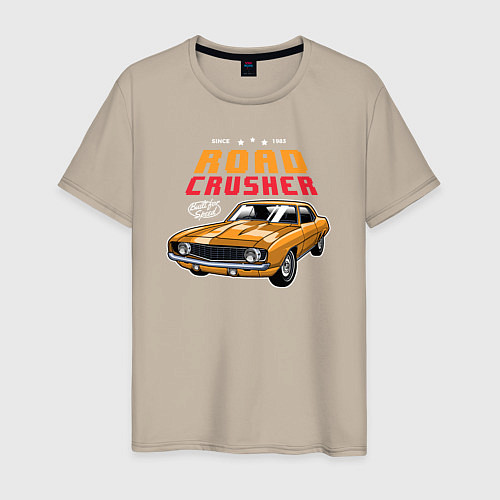 Мужская футболка Road Crasher / Миндальный – фото 1