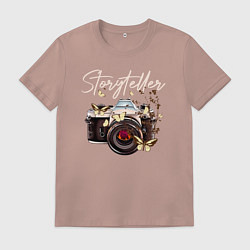 Футболка хлопковая мужская Storyteller, цвет: пыльно-розовый