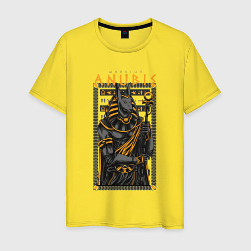 Мужская футболка Воин Анубис / Желтый – фото 1