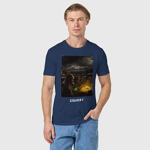Мужская футболка Сталкер и Артефакт / Тёмно-синий – фото 3