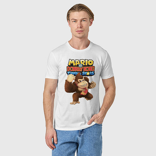 Мужская футболка Mario Donkey Kong Nintendo Gorilla / Белый – фото 3