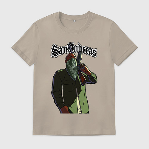 Мужская футболка GTA Orange gangster / Миндальный – фото 1