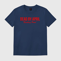 Футболка хлопковая мужская Dead by april metal,, цвет: тёмно-синий