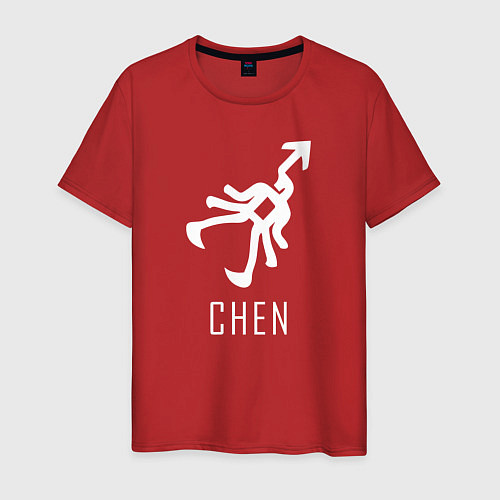Мужская футболка Exo CHEN / Красный – фото 1