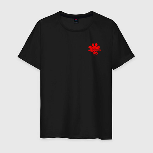 Мужская футболка Noize mc - кармашек / Черный – фото 1