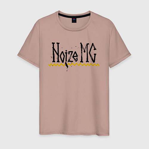 Мужская футболка Нойз мс logo / Пыльно-розовый – фото 1