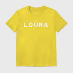 Футболка хлопковая мужская Лоуна louna 1984, цвет: желтый