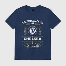 Футболка хлопковая мужская Chelsea FC 1, цвет: тёмно-синий