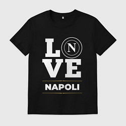 Футболка хлопковая мужская Napoli Love Classic, цвет: черный
