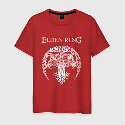 Футболка хлопковая мужская ДРЕВО ELDEN RING, цвет: красный