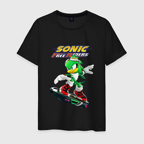 Мужская футболка Jet-the-hawk Sonic Free Riders Реактивный ястреб С / Черный – фото 1