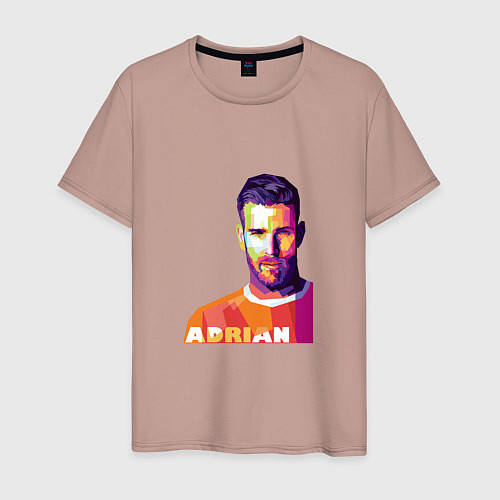 Мужская футболка Adrian / Пыльно-розовый – фото 1
