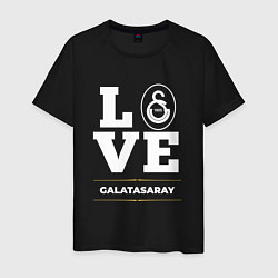 Футболка хлопковая мужская Galatasaray Love Classic, цвет: черный
