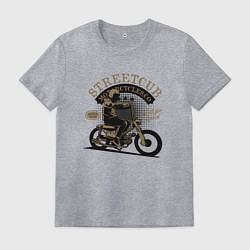 Футболка хлопковая мужская Мото-спорт Moto, цвет: меланж