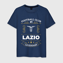 Футболка хлопковая мужская Lazio: Football Club Number 1, цвет: тёмно-синий