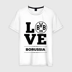 Футболка хлопковая мужская Borussia Love Классика, цвет: белый
