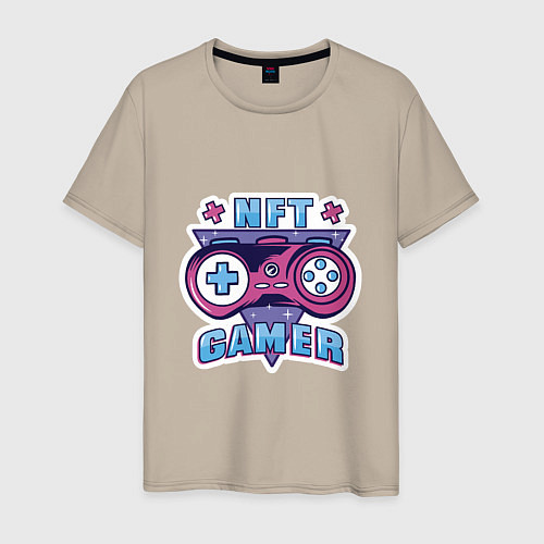 Мужская футболка NFT GAMER / Миндальный – фото 1