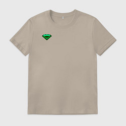 Футболка хлопковая мужская Изумруд DR, цвет: миндальный