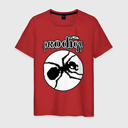 Футболка хлопковая мужская The prodigy ant, цвет: красный