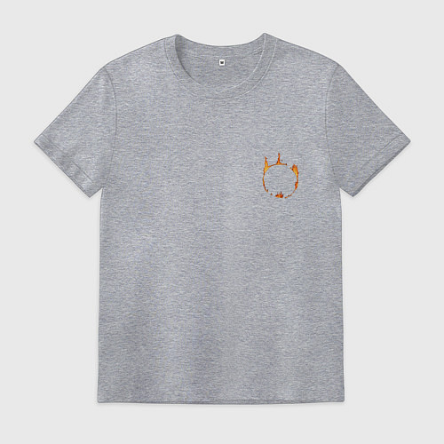 Мужская футболка Dark Souls Знак Тьмы Мини / Меланж – фото 1