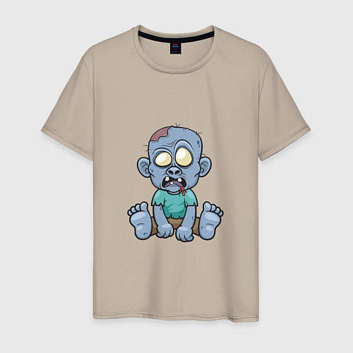 Мужская футболка Baby Zombie / Миндальный – фото 1