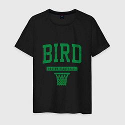 Футболка хлопковая мужская Bird - Boston, цвет: черный