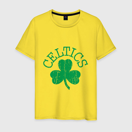 Мужская футболка Basketball - Celtics / Желтый – фото 1