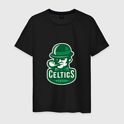 Футболка хлопковая мужская Celtics Team, цвет: черный