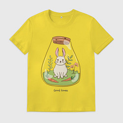 Футболка хлопковая мужская Good times, цвет: желтый