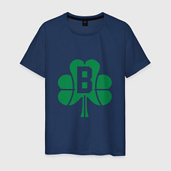 Футболка хлопковая мужская B - Boston, цвет: тёмно-синий