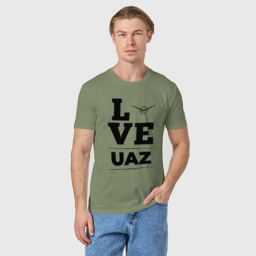 Мужская футболка UAZ Love Classic / Авокадо – фото 3
