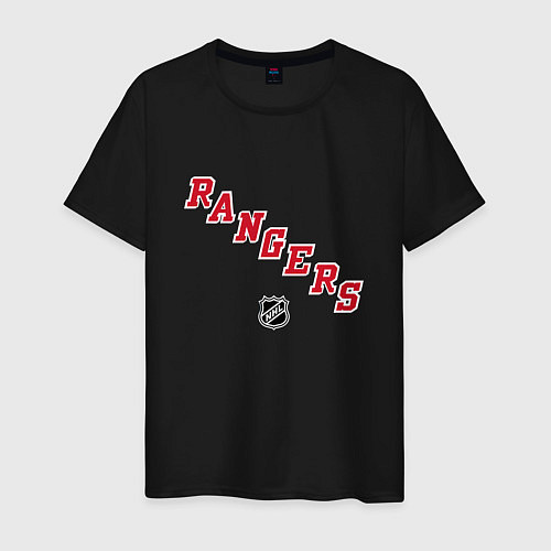 Мужская футболка New York Rangers NHL / Черный – фото 1