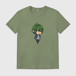 Футболка хлопковая мужская ШУ ИУРА, цвет: авокадо