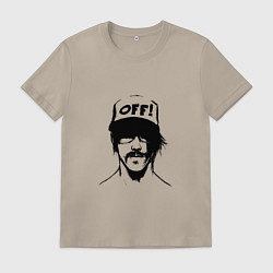 Футболка хлопковая мужская Кидис, цвет: миндальный