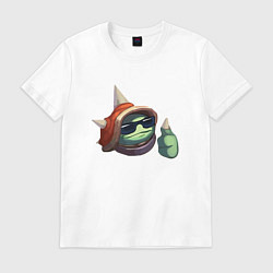 Футболка хлопковая мужская 8K Rammus, цвет: белый