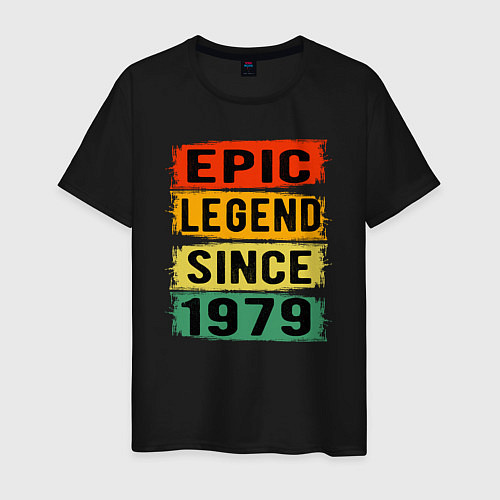 Мужская футболка Эпическая легенда 1979 / Черный – фото 1