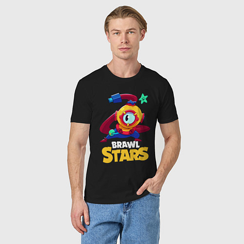 Мужская футболка Brawl Stars Otis Отис / Черный – фото 3