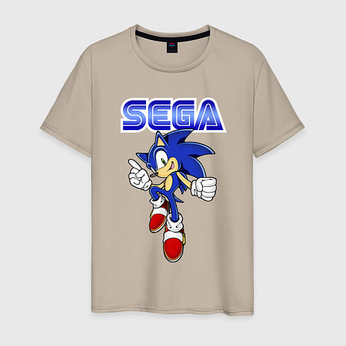 Мужская футболка SEGA - Sonic / Миндальный – фото 1