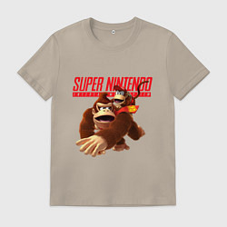 Футболка хлопковая мужская Nintendo - DK, цвет: миндальный