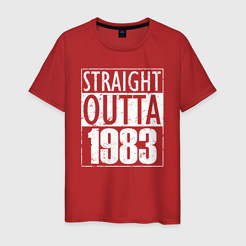 Мужская футболка Прямиком из 1983 / Красный – фото 1