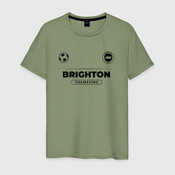 Футболка хлопковая мужская Brighton Униформа Чемпионов, цвет: авокадо