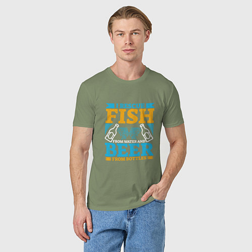 Мужская футболка Забористая рыбалка / Авокадо – фото 3