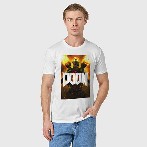 Мужская футболка Doom - apex revenant / Белый – фото 3