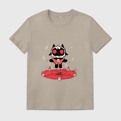 Футболка хлопковая мужская Cult of the Lamb, цвет: миндальный