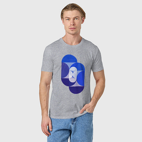 Мужская футболка Key Blue / Меланж – фото 3