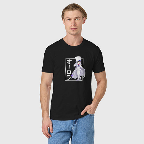Мужская футболка Аврора в шляпе / Черный – фото 3
