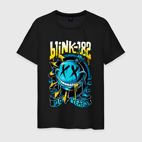 Мужская футболка Blink 182 - 20 years / Черный – фото 1